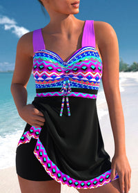 Romina | Women’s Beach Tie Front Tankini Swimwear