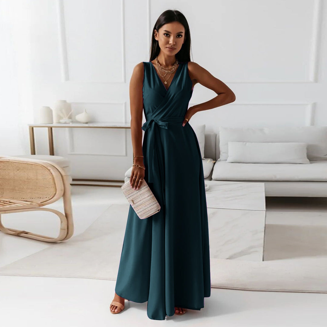 Stephanie | Women’s Tie Waist Wedding Guest Maxi Dress