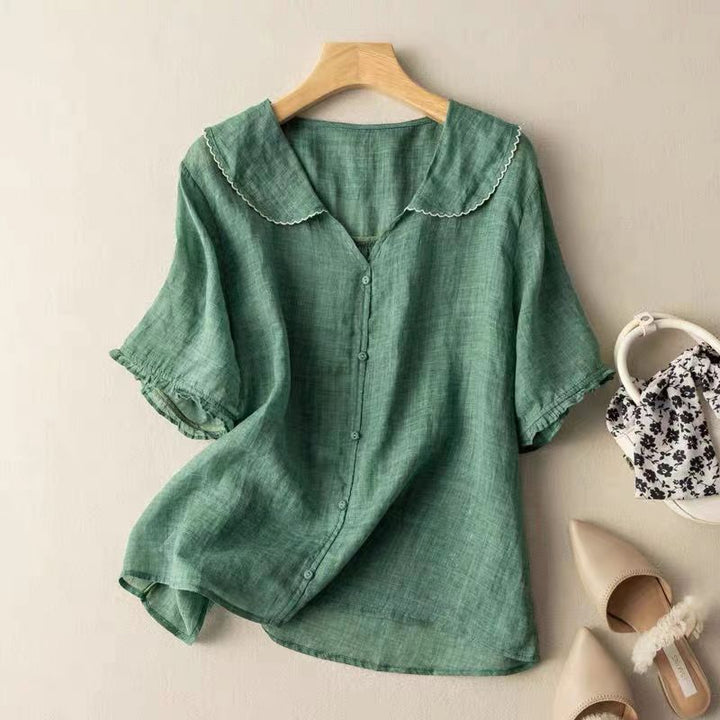 Althea | Women’s Summer Front Button Blouse