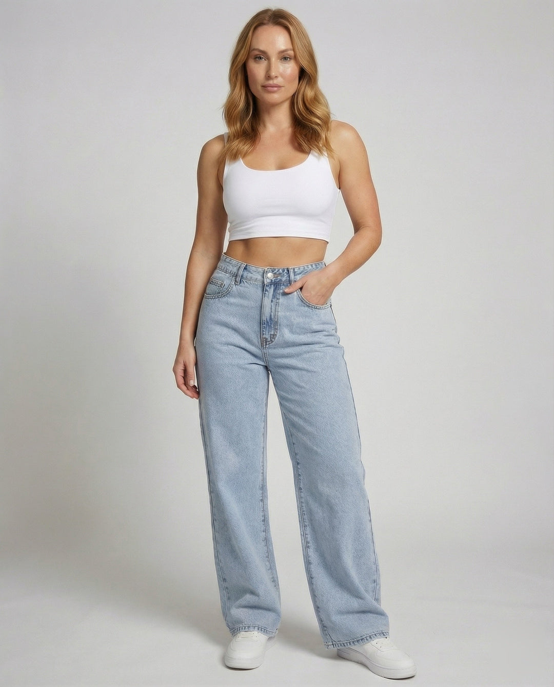 Bianca | Women’s Vintage High Waist Wide Leg Jeans