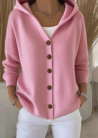 Tabitha | Women's Elegant Button Cardigan With Hood