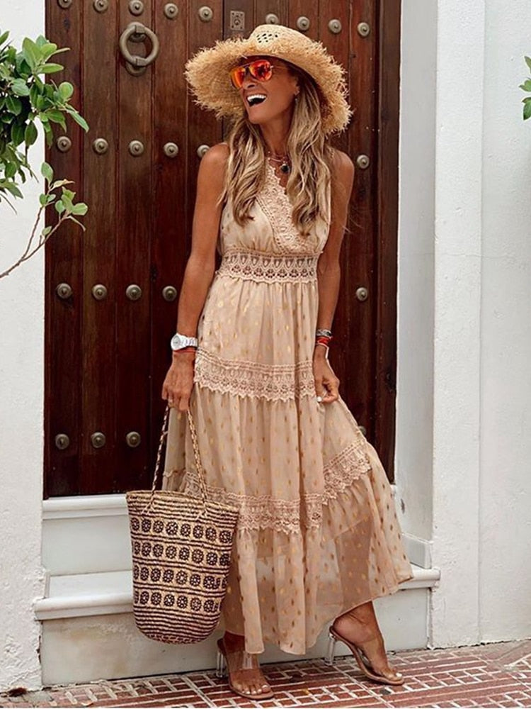 Penelope | Women's Summer Boho Maxi Dress