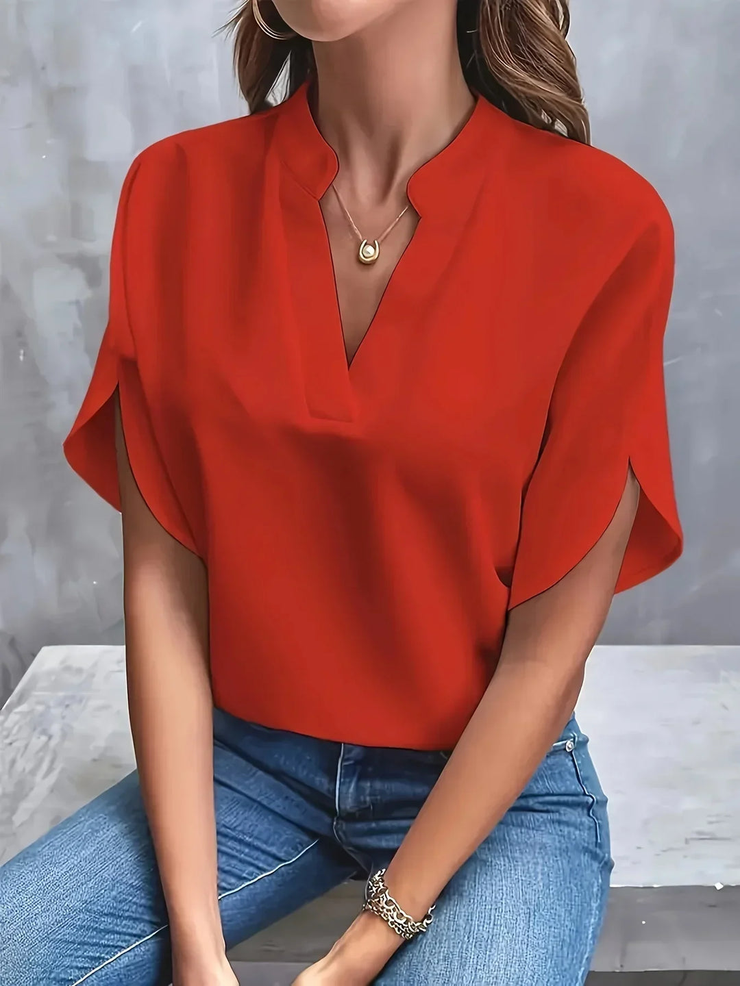 Palmer | Women's Casual Notch Neck Blouse