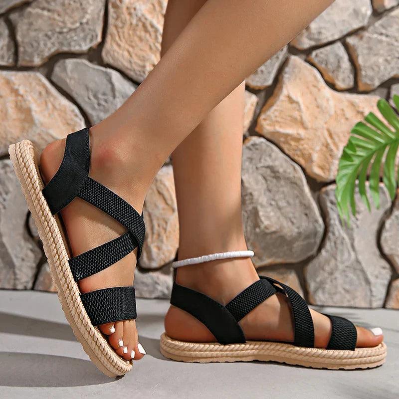 Aya | Women's Beach Elastic-Straps Boho Sandals