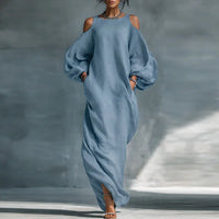 Aubree | Women's Puffed Sleeves Boho Maxi Dress
