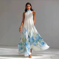 Mandy | Women's Halterneck Summer Maxi Dress