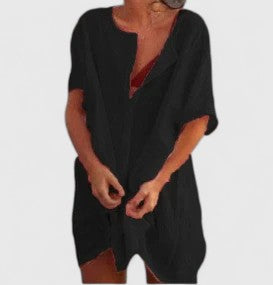 Norina | Women’s Summer Loose Tunic Midi Dress