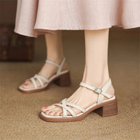 Liora | Women's Elegant Leather Strap Sandals