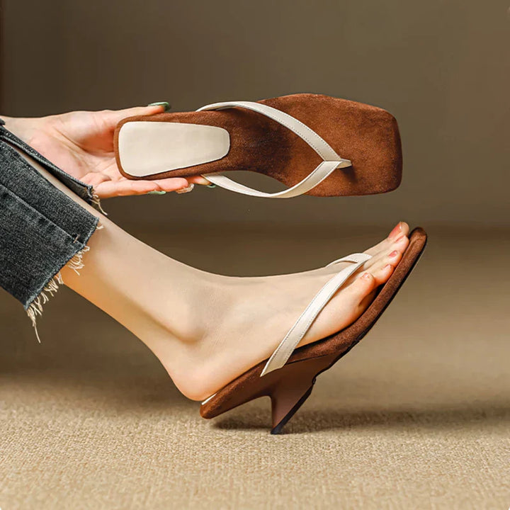 Vera | Women's Summer Heeled Suede Sandals