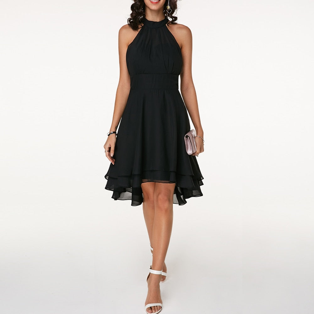 Ruby | Women’s Summer Halter Neck Midi Dress