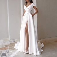 Naomi | Women's Elegant Evening Maxi Dress With V-Neck