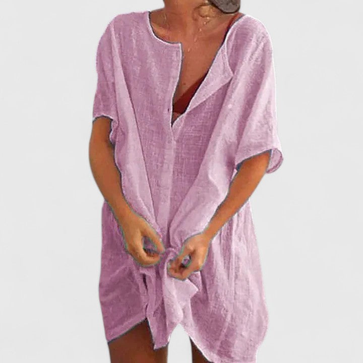 Norina | Women’s Summer Loose Tunic Midi Dress