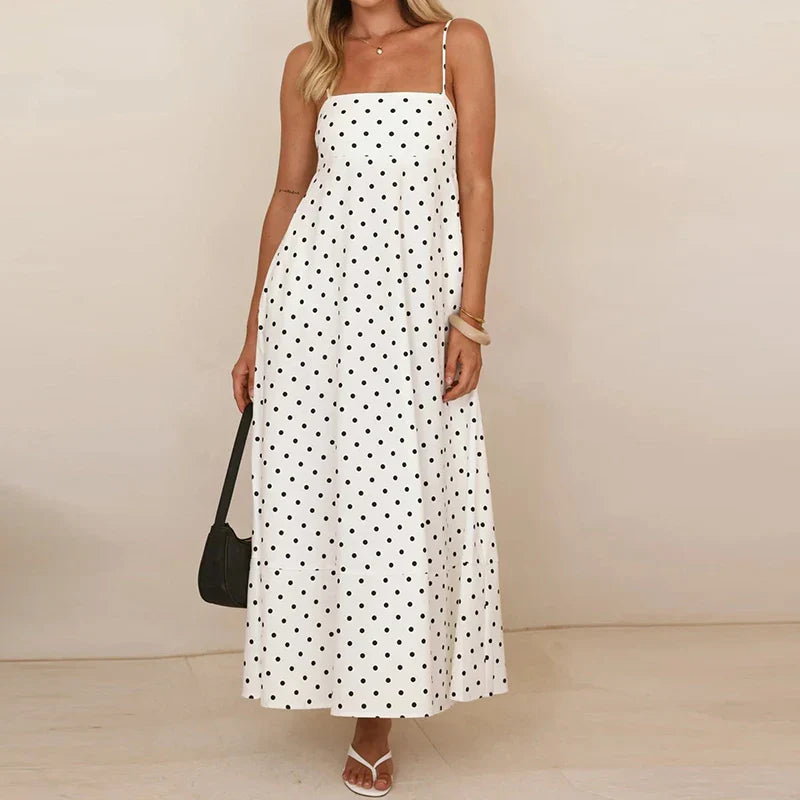 Claire | Women’s Summer Spaghetti Strap Muslin Dress