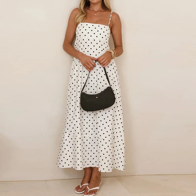 Claire | Women’s Summer Spaghetti Strap Muslin Dress