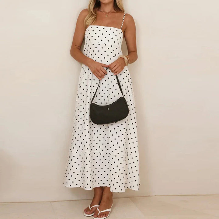 Claire | Women’s Summer Spaghetti Strap Muslin Dress
