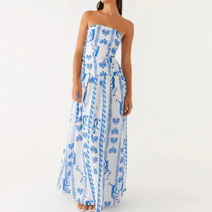 Audrey | Women’s Summer Botanical Print Maxi Dress