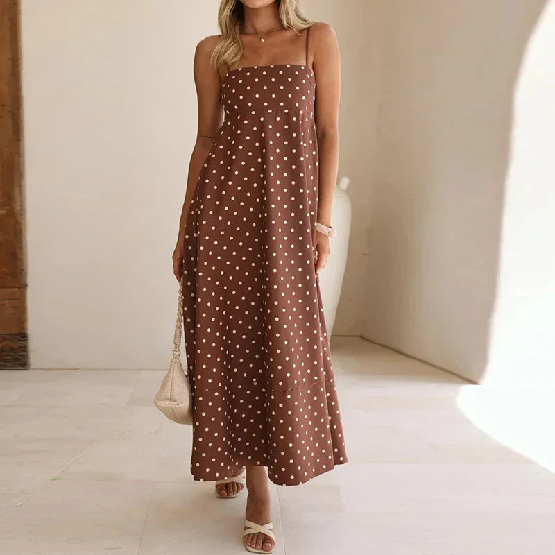 Claire | Women’s Summer Spaghetti Strap Muslin Dress