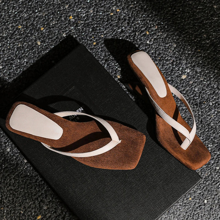 Vera | Women's Summer Heeled Suede Sandals