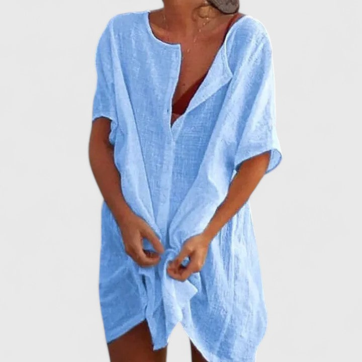 Norina | Women’s Summer Loose Tunic Midi Dress
