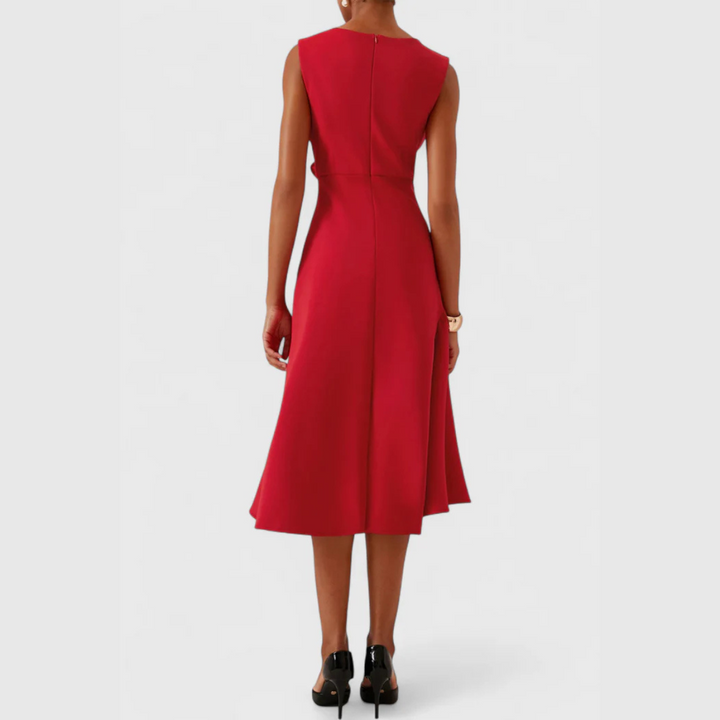 Emma | Women's Sleeveless Asymmetrical Midi Dress