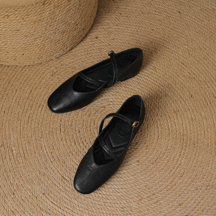 Elora | Women's Classic Leather Ballet Flats