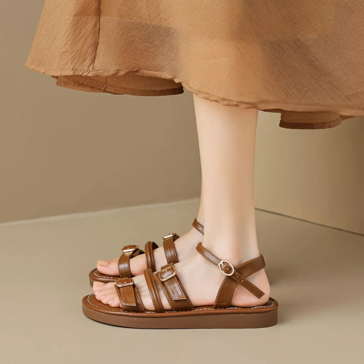 Bera | Women's Summer Multi-Strap Leather Sandals