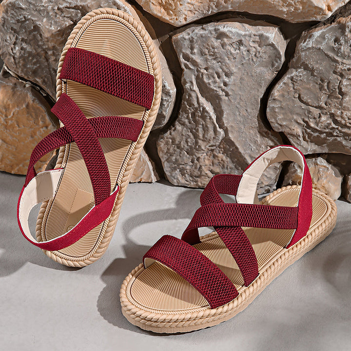 Aya | Women's Beach Elastic-Straps Boho Sandals
