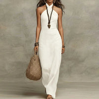 Arina | Women's Summer Boho Halterneck Dress