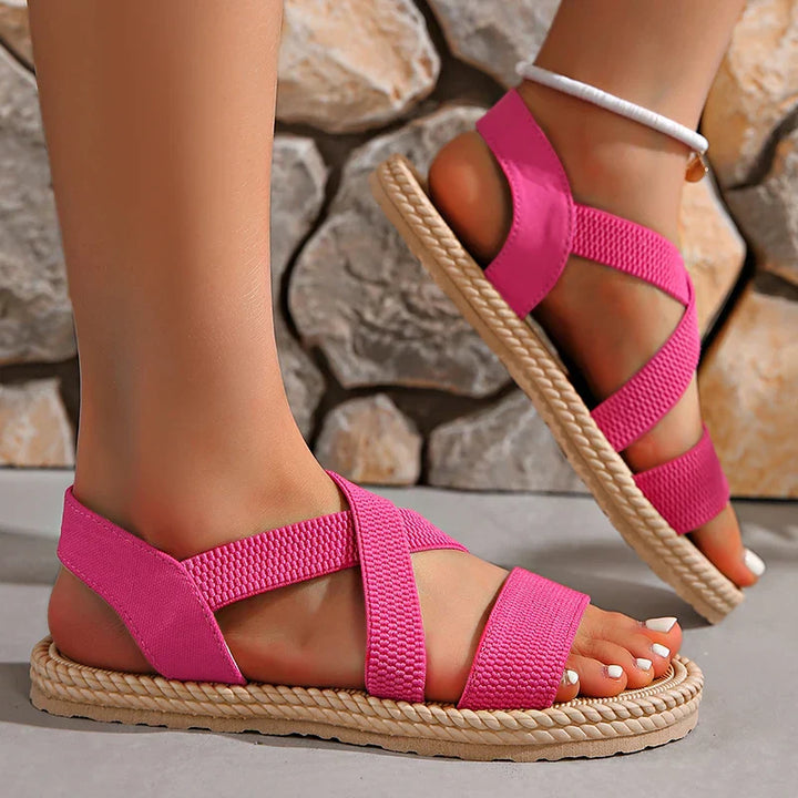 Aya | Women's Beach Elastic-Straps Boho Sandals