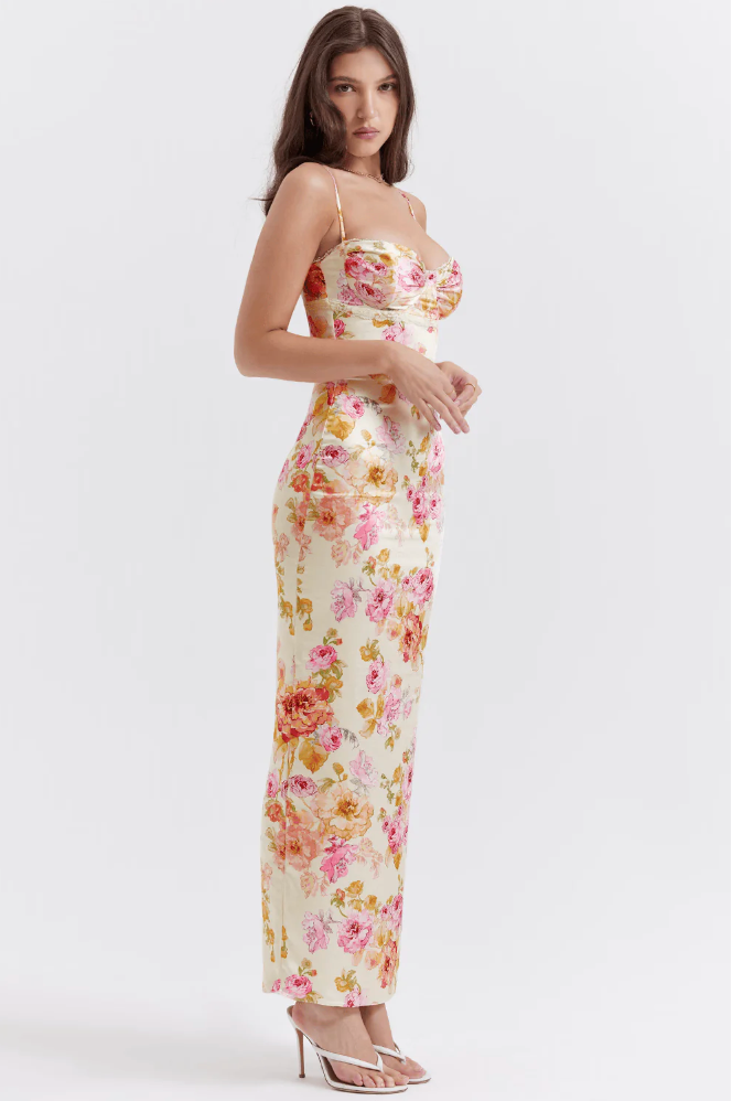 Aria | Women's Elegant Floral Maxi Dress