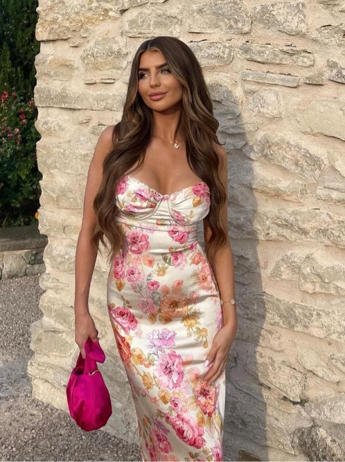 Aria | Women's Elegant Floral Maxi Dress