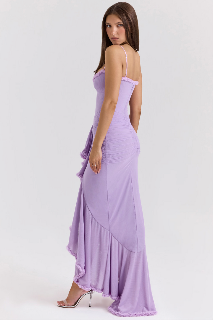 Bena | Women’s Elegant Ruffled Wedding Guest Dress