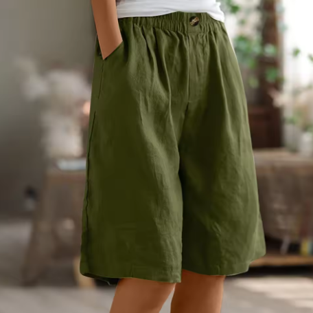 Ansley | Women’s Summer Comfort Midi Shorts
