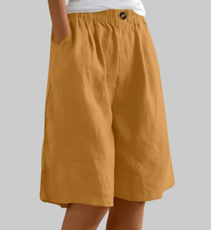 Ansley | Women’s Summer Comfort Midi Shorts