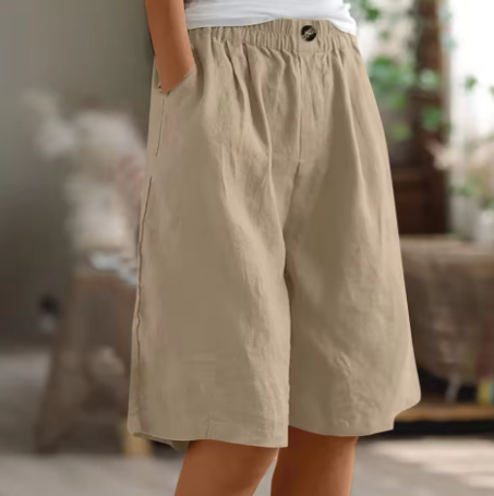 Ansley | Women’s Summer Comfort Midi Shorts