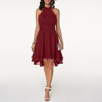 Ruby | Women’s Summer Halter Neck Midi Dress