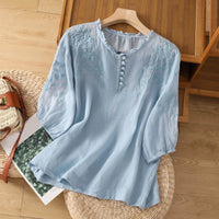 Anna | Women's Summer Floral Breezy Blouse