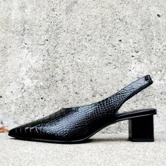 Ember | Women's Casual Pointed Toe Block Heel Pumps