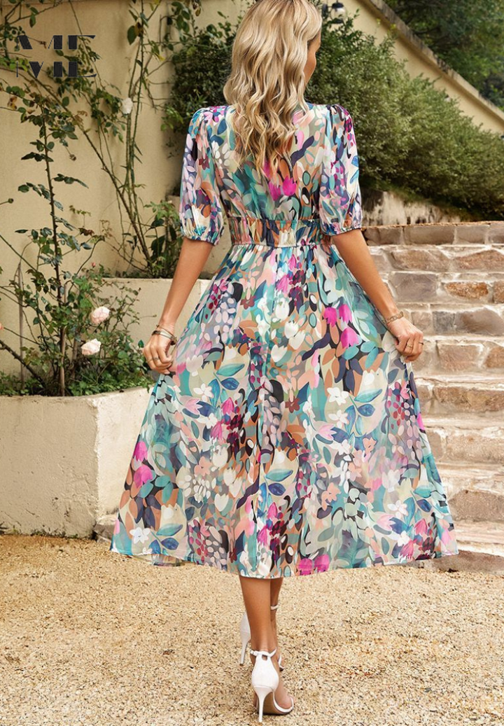 Faye | Women’s Floral Summer Midi Dress