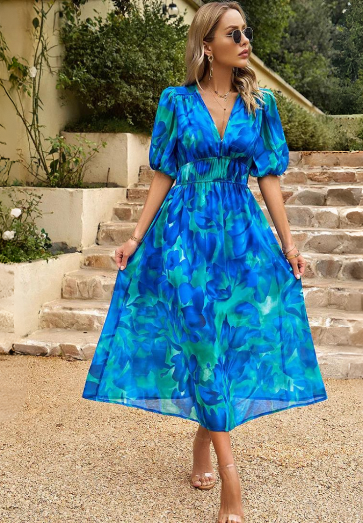 Faye | Women’s Floral Summer Midi Dress
