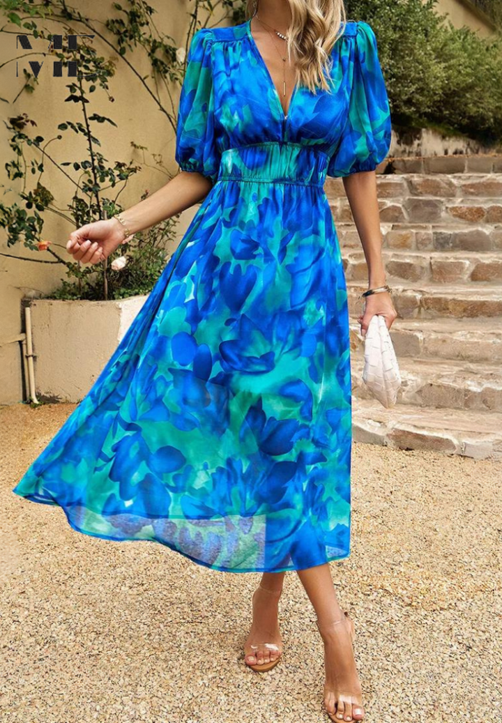 Faye | Women’s Floral Summer Midi Dress
