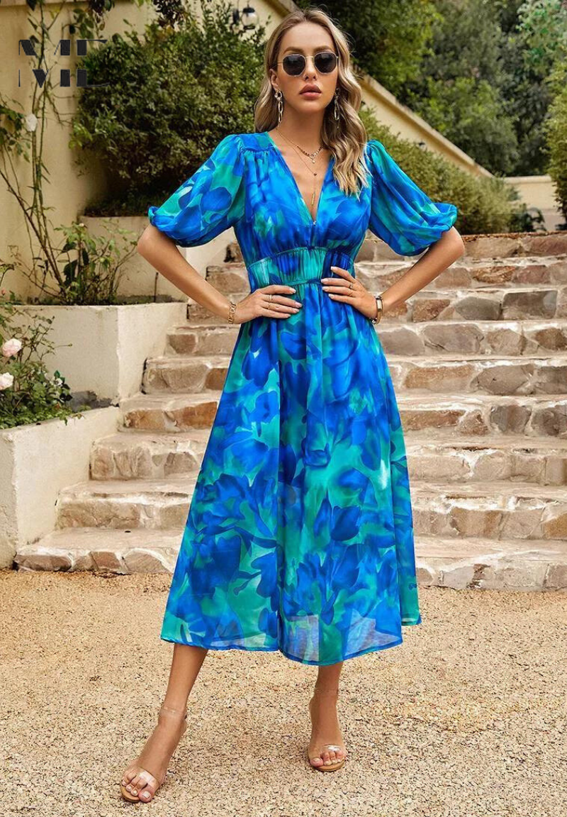 Faye | Women’s Floral Summer Midi Dress