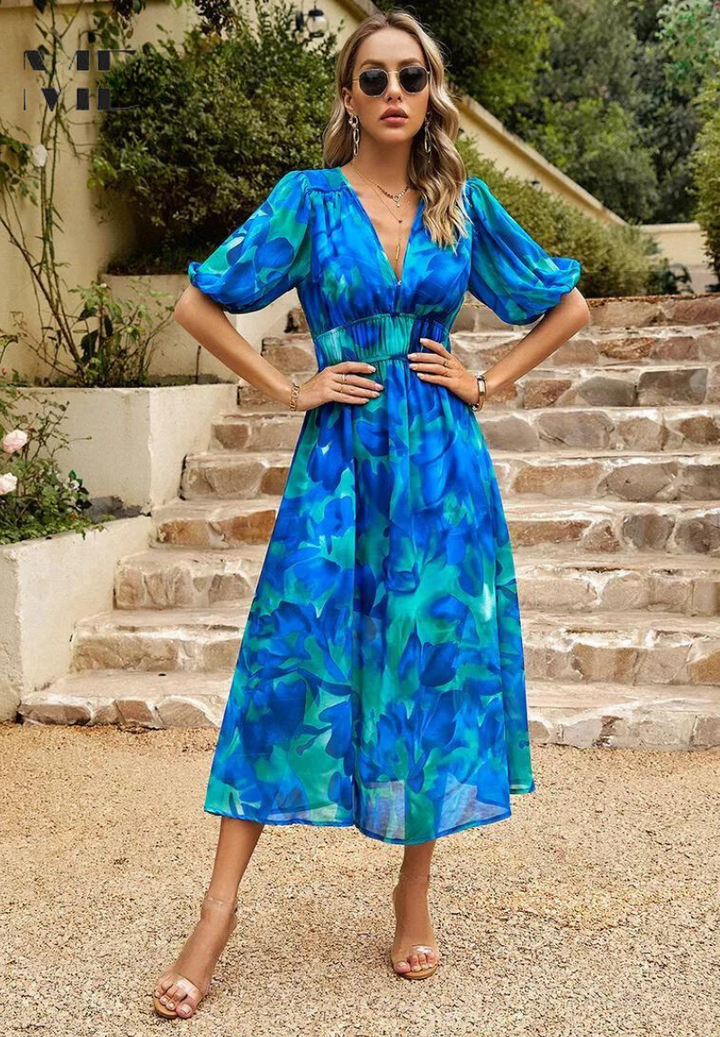 Faye | Women’s Floral Summer Midi Dress