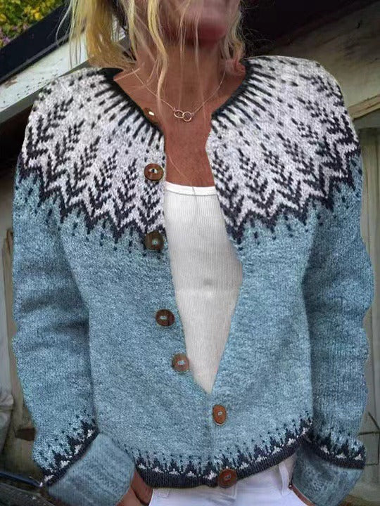 Flora | Women Knitted Buttons Cardigan