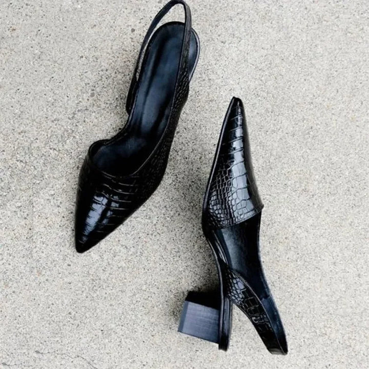 Ember | Women's Casual Pointed Toe Block Heel Pumps