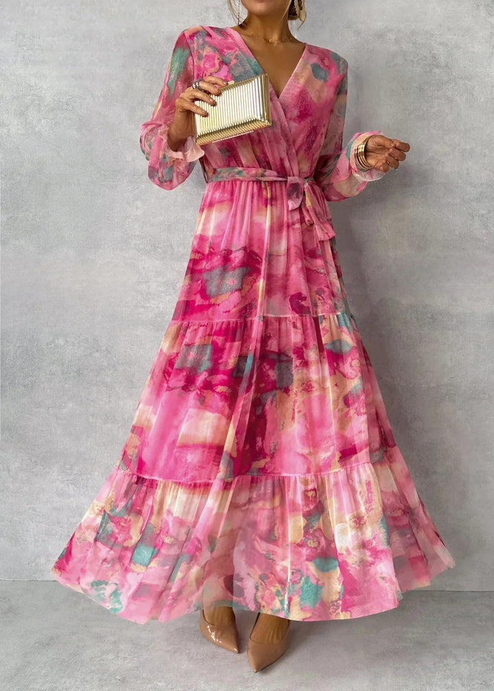 Zuri | Women's Summer Floral Wrap Maxi Dress