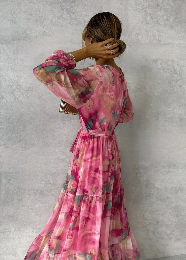 Zuri | Women's Summer Floral Wrap Maxi Dress