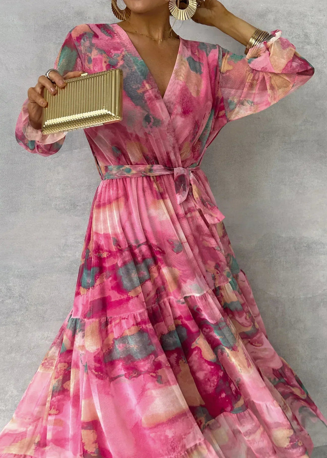 Zuri | Women's Summer Floral Wrap Maxi Dress