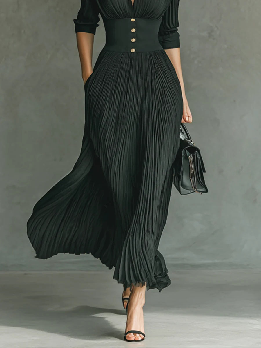 Landry | Women’s Button Detail Maxi Dress