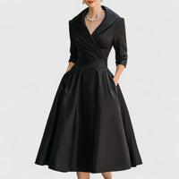 Juliana | Women's Elegant Wrap Midi Evening Dress